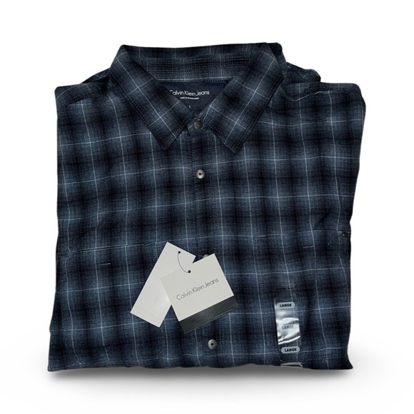 Calvin Klein Jeans Men's Brushed Check Shirt - Picture 4 of 5